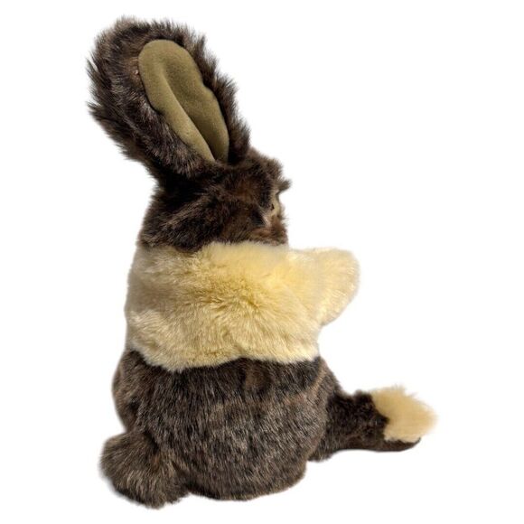 FOLKMANIS BABY DUTCH RABBIT PLUSH‎ HAND PUPPET REALISTIC BUNNY 9.5" - Picture 2 of 4
